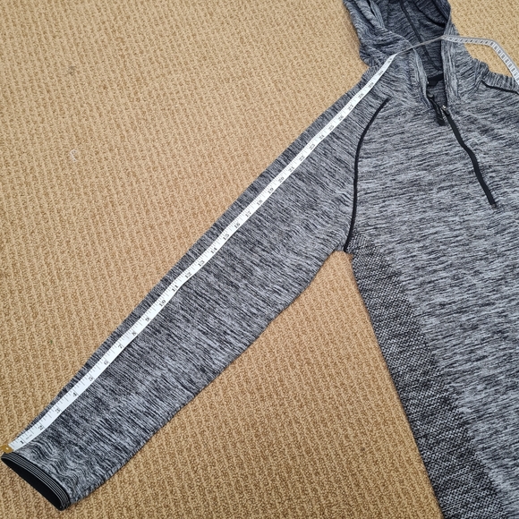 Betabrand x MPG Quarter Zip Hoodie Pullover Dark Grey/ Black Size M/L - Picture 16 of 16